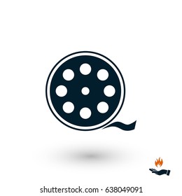 Videocamera Single icon, flat design best vector icon