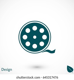 Videocamera Single icon, flat design best vector icon