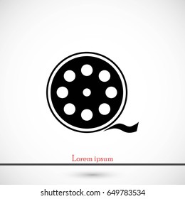 Videocamera Single icon, flat design best vector icon