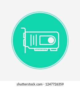 Videocard vector icon sign symbol