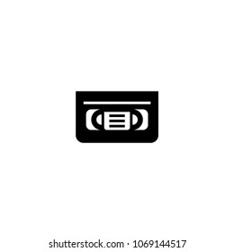 Videocassette icon. Videocassette illustration