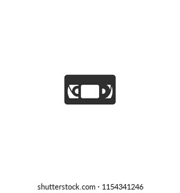 Videocassette Vector Flat Icon