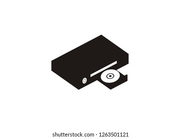 video/DVD player simple icon