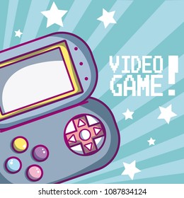 Videogame cartoon concept