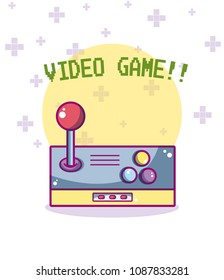 Videogame cartoons concept