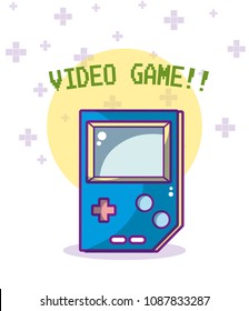 Videogame cartoons concept