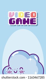 Videogame cartoons concept