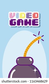 Videogame cartoons concept
