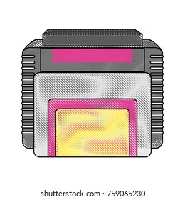 Videogame cassette isolated icon vector illustration graphic design