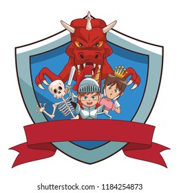 Videogame characters cartoon