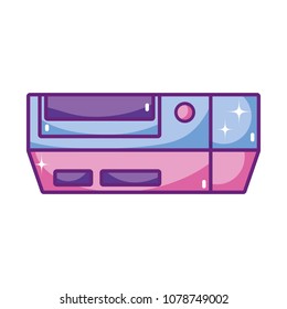 videogame console play with button technology