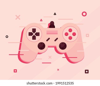 videogame control and buttons figures