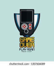 videogame game over concept