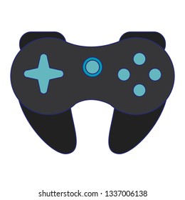 videogame gamepad device blue lines