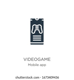 Videogame icon vector. Trendy flat videogame icon from mobile app collection isolated on white background. Vector illustration can be used for web and mobile graphic design, logo, eps10