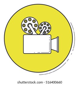 Videogame inside green button design