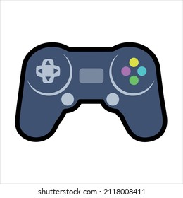 Videogame joystick control flat icon