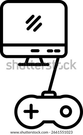 Videogame Line vector Icon Design