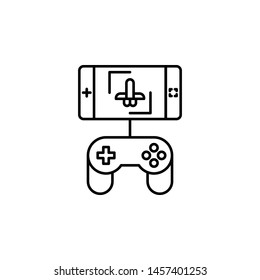 videogame outline icon. Element of lifestyle illustration icon. Premium quality graphic design. Signs and symbol collection icon for websites, web design, mobile app, UI, UX