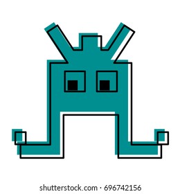 videogame pixel character icon image 