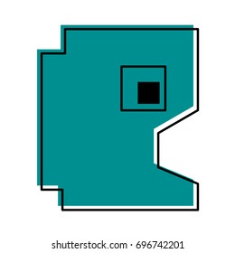 videogame pixel character icon image 