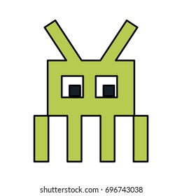 videogame pixel character icon image 