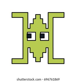 videogame pixel character icon image 