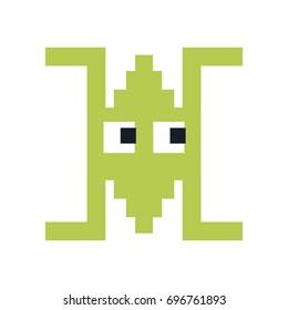 videogame pixel character icon image 
