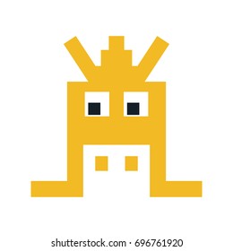 videogame pixel character icon image 