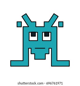 videogame pixel character icon image 