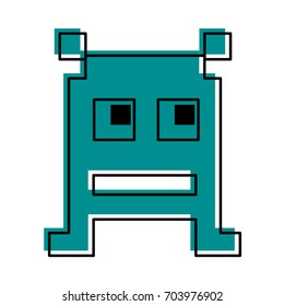videogame pixel character icon image 