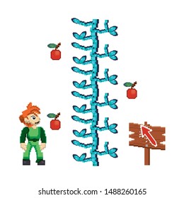 videogame pixelated retro art digital entertainment, arcade character play mode cartoon vector illustration graphic design