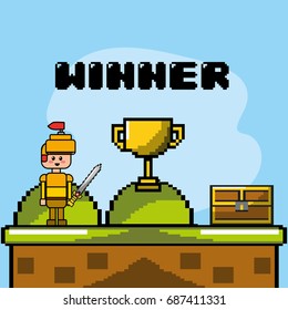 videogame play technology with graphic design