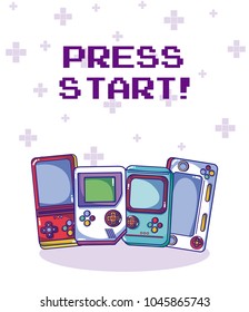 Videogame retro portable consoles