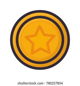   videogame star  vector illustration