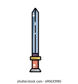 videogame sword and medieval weapon