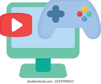 Videogame Vector Icon Flat Style
