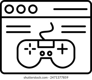 Videogame Vector Line Icon Design