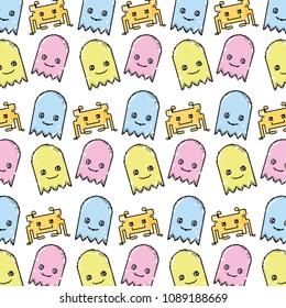 videogame virtual characters device background