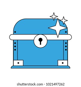 Videogame wooden box cartoon