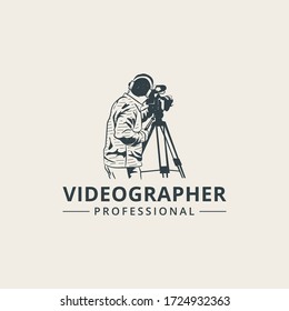 Videographer logo template Premium Vector
