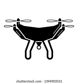 Videography drone icon. Simple illustration of videography drone vector icon for web design isolated on white background
