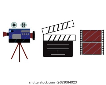 Conjunto de iconos de videografía Diseño de arte