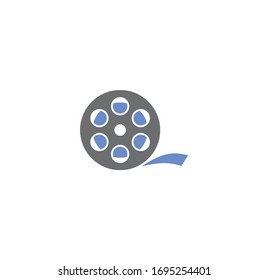 Videography related icon on background for graphic and web design. Creative illustration concept symbol for web or mobile app.