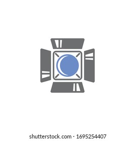 Videography related icon on background for graphic and web design. Creative illustration concept symbol for web or mobile app.