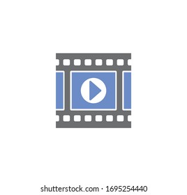 Videography related icon on background for graphic and web design. Creative illustration concept symbol for web or mobile app.