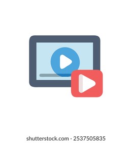Video Estilo de Ilustración vectorial de iconos