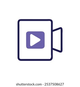 Video Estilo de Ilustración vectorial de iconos