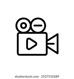 video-icon icon vector illustration style