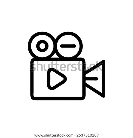 video-icon icon vector illustration style